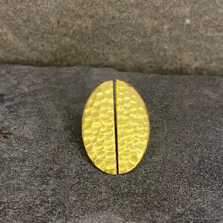Hammered Oval Ring ☆Brass☆