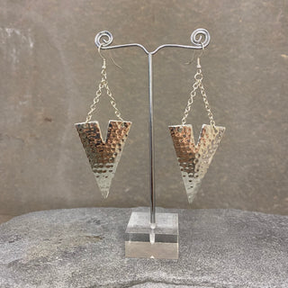 Hammered Triangle Earrings ☆Silver☆