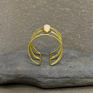 Stone Cuff ☆Brass☆