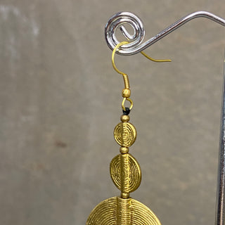 Luna Round Earrings ☆Brass☆