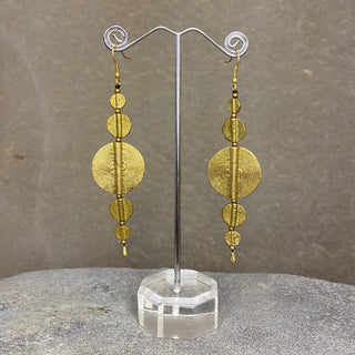 Luna Round Earrings ☆Brass☆