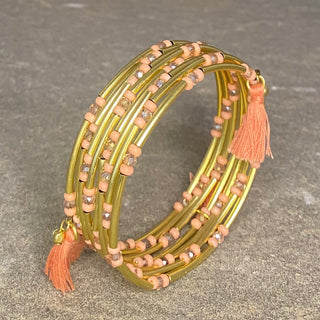 Pink Tassel Bracelet ☆Brass☆
