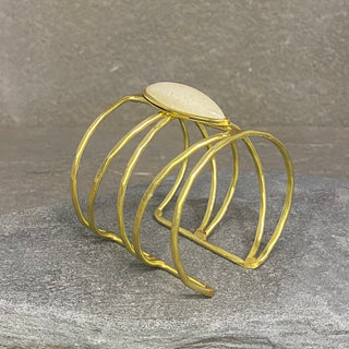 Stone Cuff ☆Brass☆