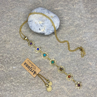 Chakra Necklace Gemstone ☆Brass☆
