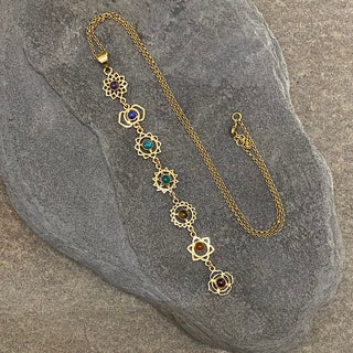 Chakra Necklace Gemstone ☆Brass☆