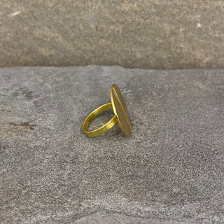 Small Round Hammered Ring ☆Brass☆