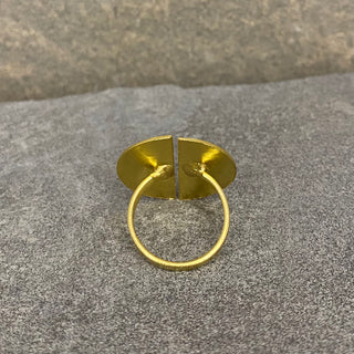 Small Round Hammered Ring ☆Brass☆