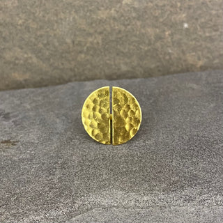 Small Round Hammered Ring ☆Brass☆