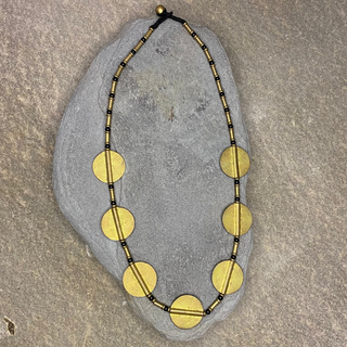 Coin Black Necklace ☆Brass☆