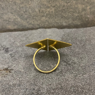 Triangle Hammered Ring ☆Brass☆
