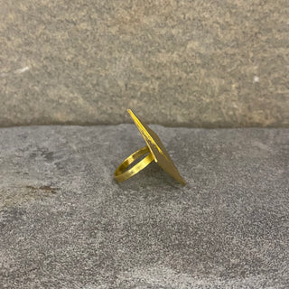 Triangle Hammered Ring ☆Brass☆