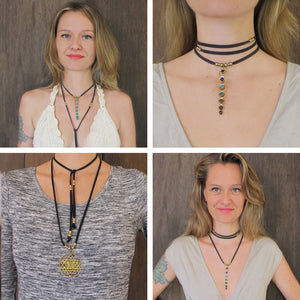 Aqua Choker Necklace