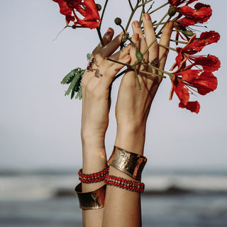 Elfi Cuff Flower ☆Brass☆