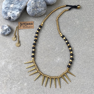 Tribal Spike Necklace ☆Black☆