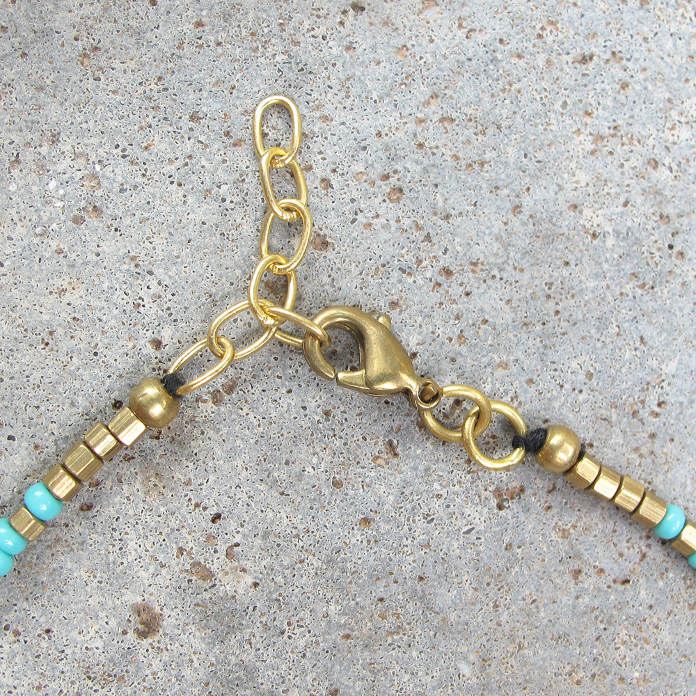 Tribal Anklet ☆Turquoise☆White☆Green☆